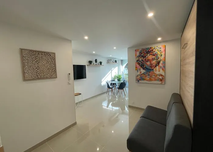 Grand Studio En Centre Ville Et A 50 Metres Du Port, Climatise